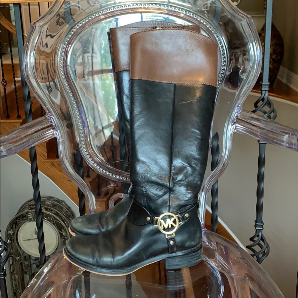 Michael Kors Black & Brown Boots